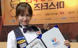 [ẢNH] Nữ cơ thủ xinh đẹp gây sốt ở giải Billiards carom châu Á 2019
