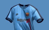 [ẢNH] Barca ra mắt mẫu áo đấu sân khách cực bắt mắt
