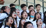 [ẢNH] Cổ động viên - tài sản vô giá của giải bóng đá học sinh THPT Hà Nội