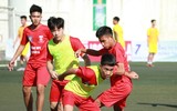 [ẢNH] Khoảnh khắc vỡ òa trên chấm luân lưu của ĐKVĐ Trương Định trước Hoài Đức A