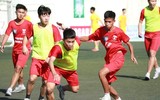 [ẢNH] Khoảnh khắc vỡ òa trên chấm luân lưu của ĐKVĐ Trương Định trước Hoài Đức A