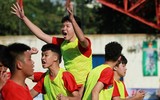 [ẢNH] Khoảnh khắc vỡ òa trên chấm luân lưu của ĐKVĐ Trương Định trước Hoài Đức A