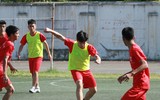 [ẢNH] Khoảnh khắc vỡ òa trên chấm luân lưu của ĐKVĐ Trương Định trước Hoài Đức A