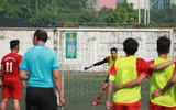 [ẢNH] Thắng kịch tính bằng luân lưu, THPT Lê Văn Thiêm vào top 8