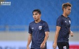 [ẢNH] Chịu nhiều sức ép, tuyển Thái Lan lặng lẽ tập dưới mưa lạnh sân Mỹ Đình
