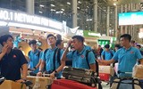 Những hình ảnh đầu tiên của U23 Việt Nam sau khi đặt chân đến Thái Lan
