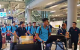 Những hình ảnh đầu tiên của U23 Việt Nam sau khi đặt chân đến Thái Lan