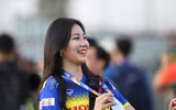 [ẢNH] Mặc áo U23 Việt Nam, nữ phóng viên Hàn Quốc xinh đẹp gây sốt