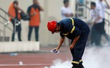 Đường piste sân Mỹ Đình cháy sém sau 