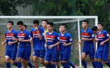 Công Phượng và đồng đội vui vẻ 