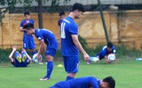 Công Phượng và đồng đội vui vẻ 