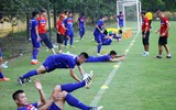 Công Phượng và đồng đội vui vẻ 