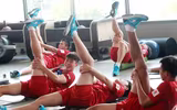 Tuyển thủ U22 Việt Nam rèn cơ bắp trước thềm SEA Games 29