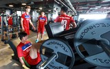 Tuyển thủ U22 Việt Nam rèn cơ bắp trước thềm SEA Games 29