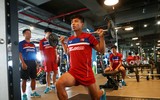Tuyển thủ U22 Việt Nam rèn cơ bắp trước thềm SEA Games 29