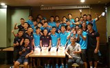 U22 Việt Nam ăn tôm hùm, tổ chức sinh nhật tập thể trong đêm cuối ở Hàn Quốc