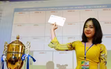Hình ảnh lễ bốc thăm chia bảng giải bóng đá học sinh THPT Hà Nội 2017