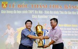 Hình ảnh lễ bốc thăm chia bảng giải bóng đá học sinh THPT Hà Nội 2017