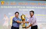 Hình ảnh lễ bốc thăm chia bảng giải bóng đá học sinh THPT Hà Nội 2017