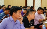 Hình ảnh lễ bốc thăm chia bảng giải bóng đá học sinh THPT Hà Nội 2017