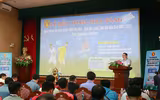 Hình ảnh lễ bốc thăm chia bảng giải bóng đá học sinh THPT Hà Nội 2017