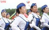 Nữ chiến sỹ tự vệ nổi bật giữa hội thao lực lượng vũ trang Thủ đô