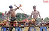 Nữ chiến sỹ tự vệ nổi bật giữa hội thao lực lượng vũ trang Thủ đô