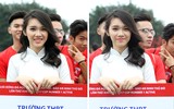 Nữ sinh Hà thành điệu đà trong tà áo trắng giải bóng đá học trò