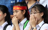 Sắc thái cảm xúc đáng yêu của nữ sinh Hà Nội khi xem penalty