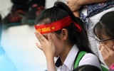 Sắc thái cảm xúc đáng yêu của nữ sinh Hà Nội khi xem penalty