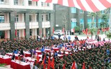 Lễ xuất quân đậm màu sắc của đương kim vô địch THPT Trần Quốc Tuấn