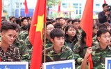 Lễ xuất quân đậm màu sắc của đương kim vô địch THPT Trần Quốc Tuấn
