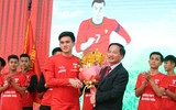 Lễ xuất quân đậm màu sắc của đương kim vô địch THPT Trần Quốc Tuấn