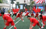 Lễ xuất quân đậm màu sắc của đương kim vô địch THPT Trần Quốc Tuấn