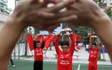 Lễ xuất quân đậm màu sắc của đương kim vô địch THPT Trần Quốc Tuấn
