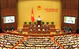 Những hình ảnh từ nghị trường Quốc hội trong ngày khai mạc kỳ họp thứ 5