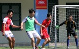 [ẢNH] Đội nắng luyện tập, chờ ngày tranh tài giải bóng đá học sinh Hà Nội 2018