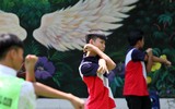 [ẢNH] Đội nắng luyện tập, chờ ngày tranh tài giải bóng đá học sinh Hà Nội 2018