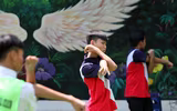 [ẢNH] Đội nắng luyện tập, chờ ngày tranh tài giải bóng đá học sinh Hà Nội 2018