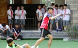 [ẢNH] Đội nắng luyện tập, chờ ngày tranh tài giải bóng đá học sinh Hà Nội 2018
