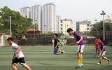[ẢNH] Đội nắng luyện tập, chờ ngày tranh tài giải bóng đá học sinh Hà Nội 2018