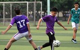 [ẢNH] Đội nắng luyện tập, chờ ngày tranh tài giải bóng đá học sinh Hà Nội 2018