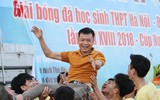 [ẢNH] Thầy trò trường Xuân Mai ăn mừng chiến thắng nghẹt thở trước 
