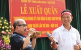 [ẢNH] Lễ xuất quân rộn ràng, rực rỡ sắc màu của thầy trò trường Phùng Khắc Khoan