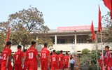 [ẢNH] Lễ xuất quân rộn ràng, rực rỡ sắc màu của thầy trò trường Phùng Khắc Khoan