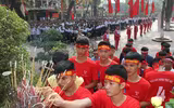 [ẢNH] Lễ xuất quân rộn ràng, rực rỡ sắc màu của thầy trò trường Phùng Khắc Khoan