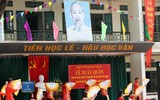 [ẢNH] Lễ xuất quân rộn ràng, rực rỡ sắc màu của thầy trò trường Phùng Khắc Khoan