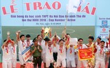 [ẢNH] Toàn cảnh lễ trao giải trận chung kết giải bóng đá học sinh THPT Hà Nội 2018