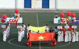[ẢNH] Toàn cảnh lễ trao giải trận chung kết giải bóng đá học sinh THPT Hà Nội 2018