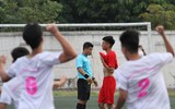 [ẢNH] THPT Trương Định lên ngôi vô địch sau loạt luân lưu nghẹt thở
